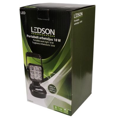 Portabelt arbets- / blixtljus 18W (Uppladdningsbar)