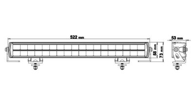 Alfa LED ramp 20” 180W (E-märkt, Combo)