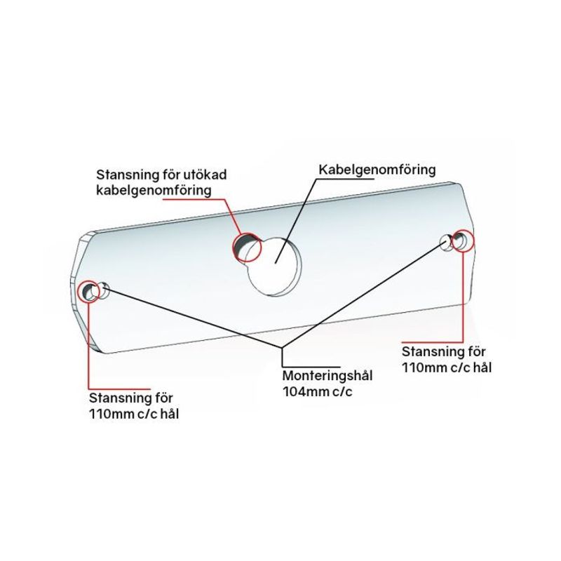 Gummipackning för rörmontering av blixtljus