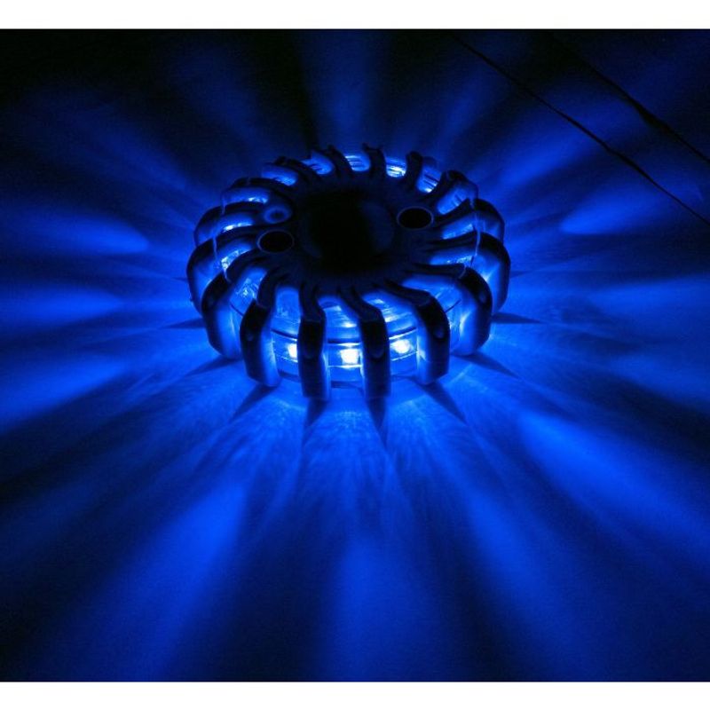 Varningspuck LED (orange/blå)