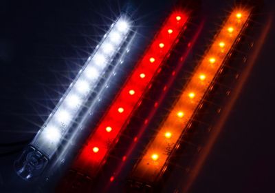 Slimmad E-märkt position-/sidomarkering (12-24V)