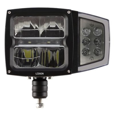 Plogljus LED med hel-, halv-, positionsljus, blinkers (80W, Glas med uppvärmning!)