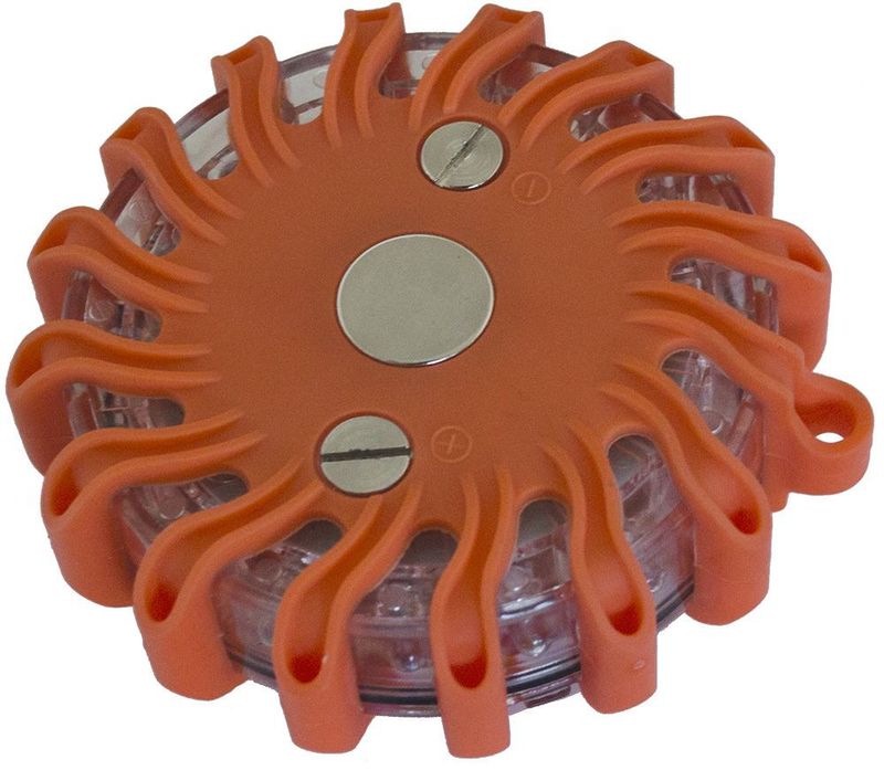 Varningspuck LED (orange/blå)