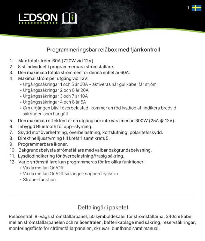 Commander8 Gen2 fjärrstyrd reläbox