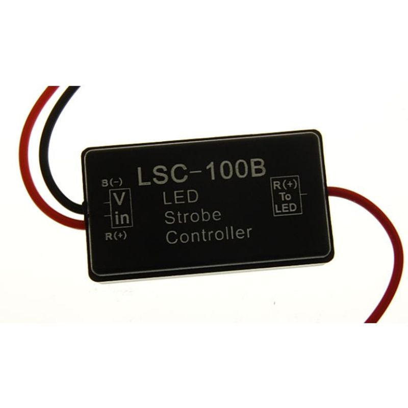 LED strobe controller 12/24 V
