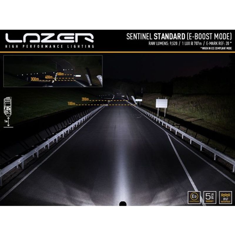 Lazer LED Sentinel Black