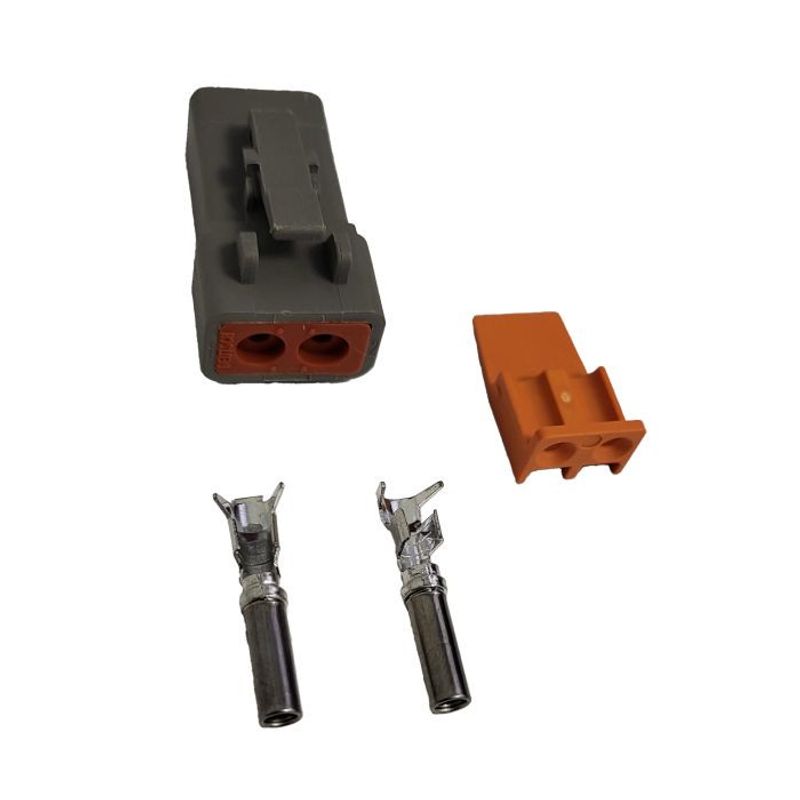 Deutsch DTP-kontakt (2-polig hane/hona)