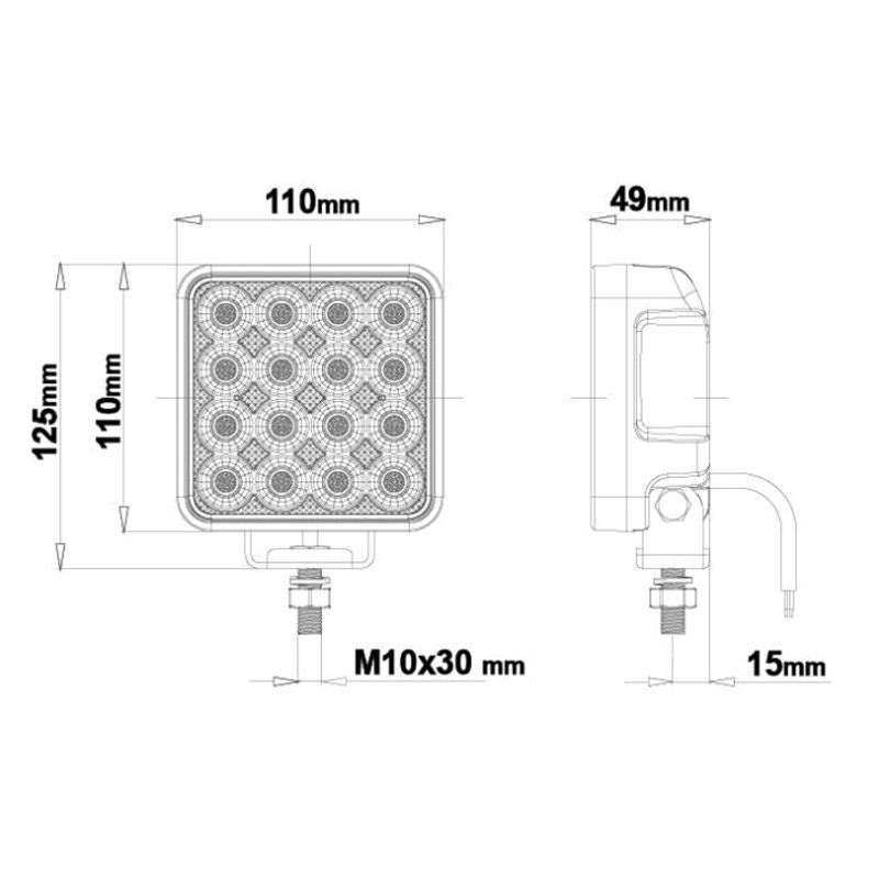 Luna SQ64 LEDSON Flood 4,4"