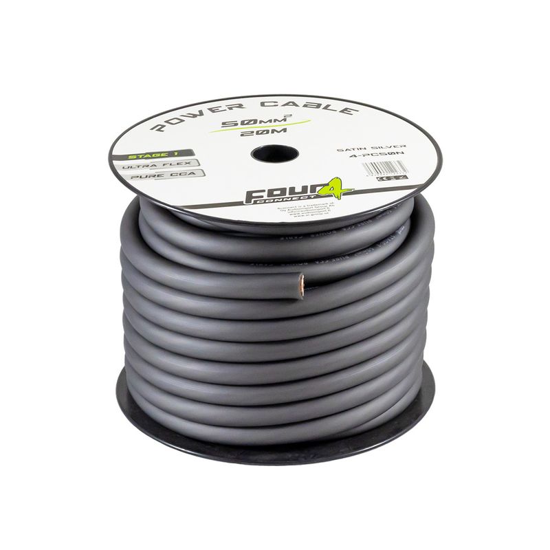 4Connect 4-PC50N strömkabel 50mm2 mörkgrå 20m