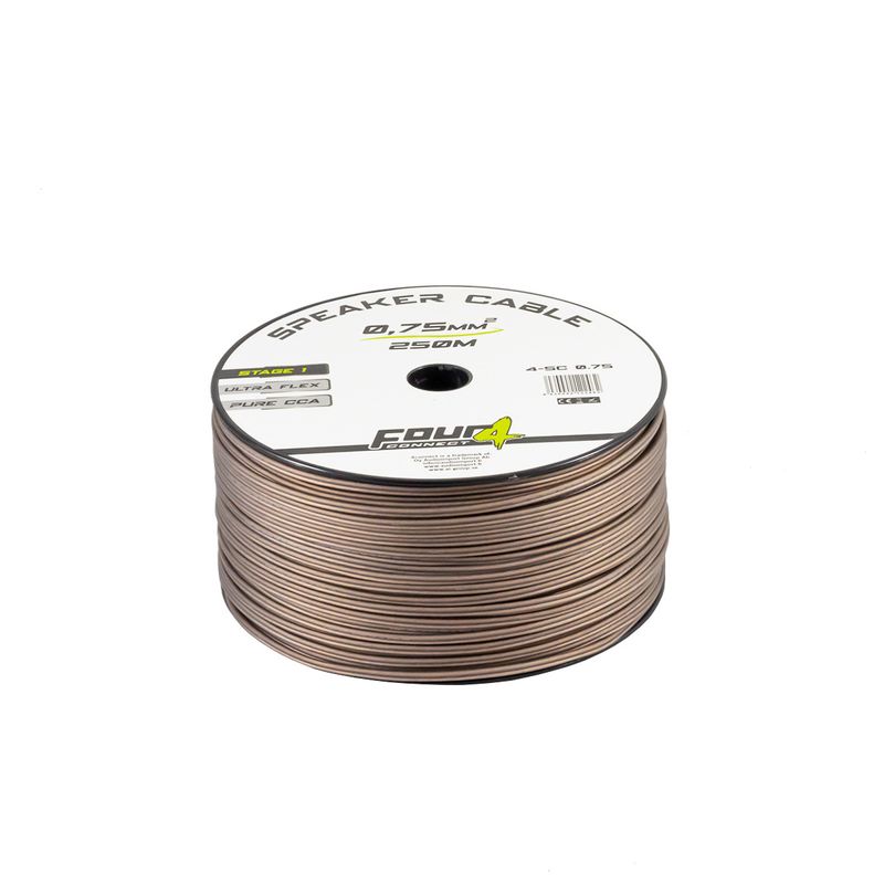 4Connect 4-SC0.75 högtalarkabel 0.75mmq OFCA 250m