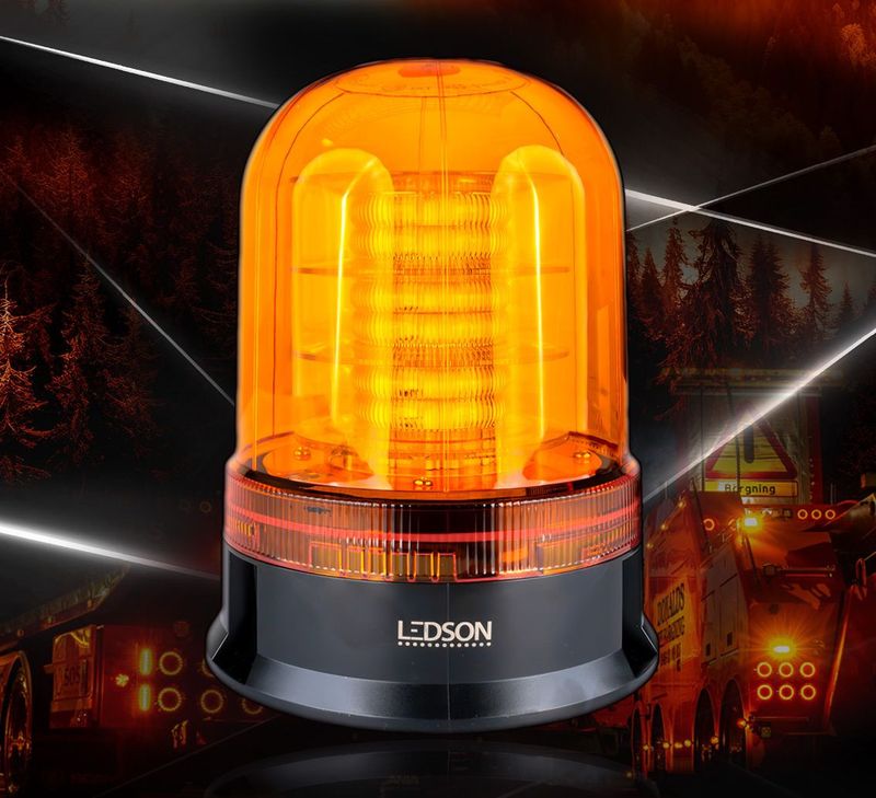 OptoGuard Dome Blixtljus roterande LED 36W