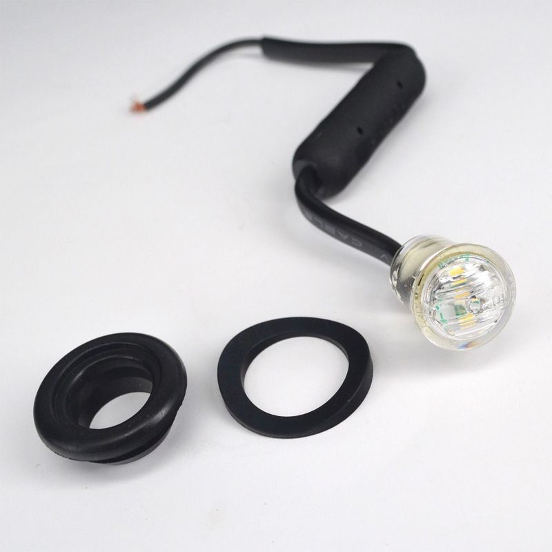 10-pack Pearl punktbelysning för infällnad (E-märkt, plan/rör, 12-24V)