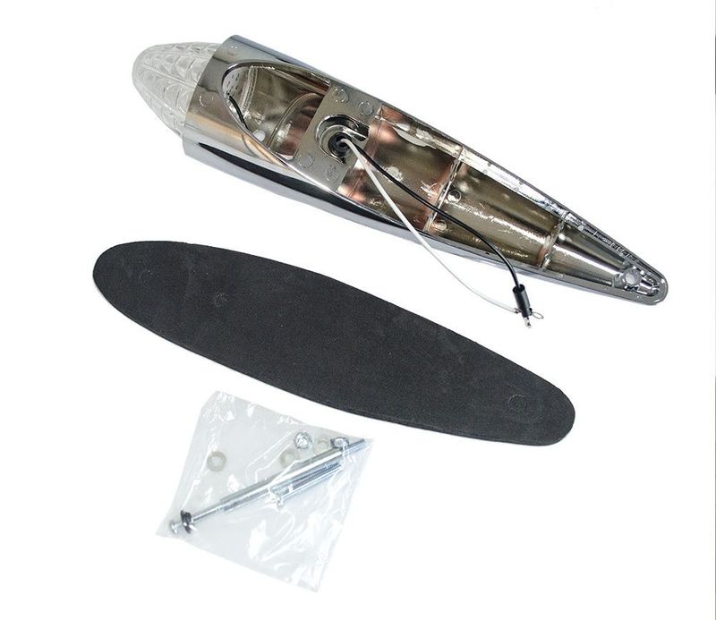 Torpedlampa klart glas (24V, xenonvit, röd eller orange)