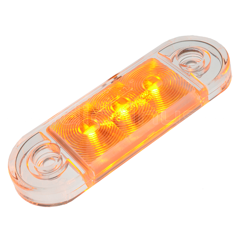 E-märkt, utanpåliggande och supertunn positionslykta