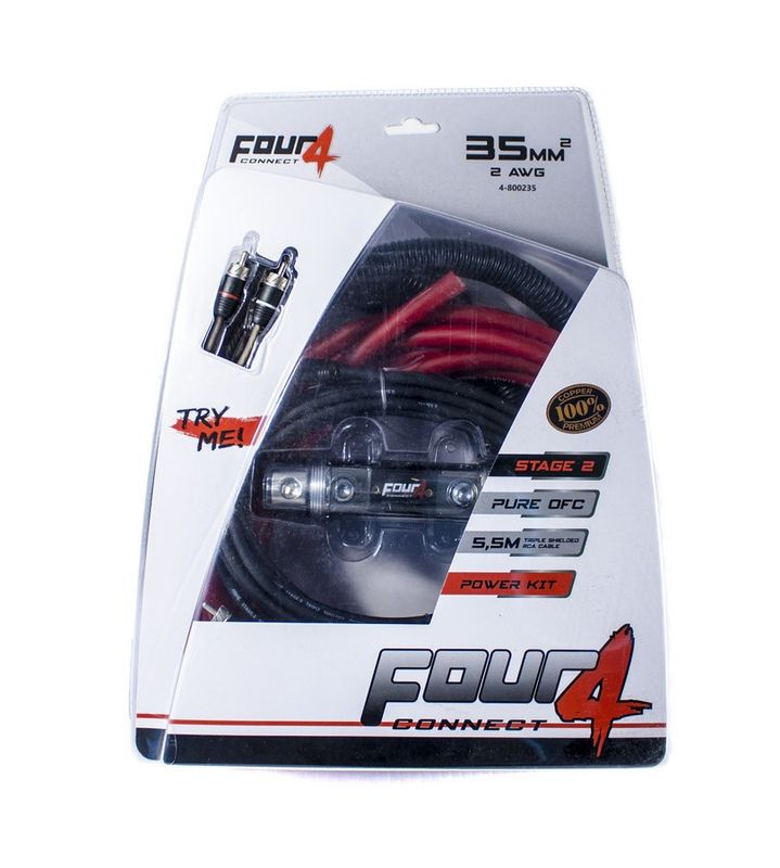 4CONNECT 4-800235 STAGE2 35mm2 OFC-kabelkit för slutsteg