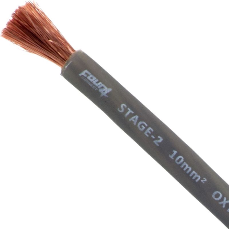 4CONNECT 4-800212 STAGE2 10mm2 OFC-strömkabel grå 50m