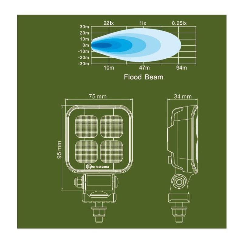 Lumina SQ4 arbetsbelysning 18W