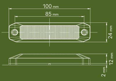 OptoLine M positionsljus & sidomarkering