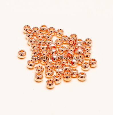 Brass beads in copper 
