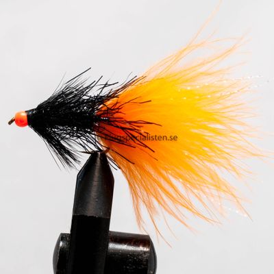 Black devil streamer orange tail