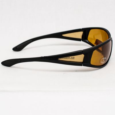 Glasögon svarta med gul lins uv 400