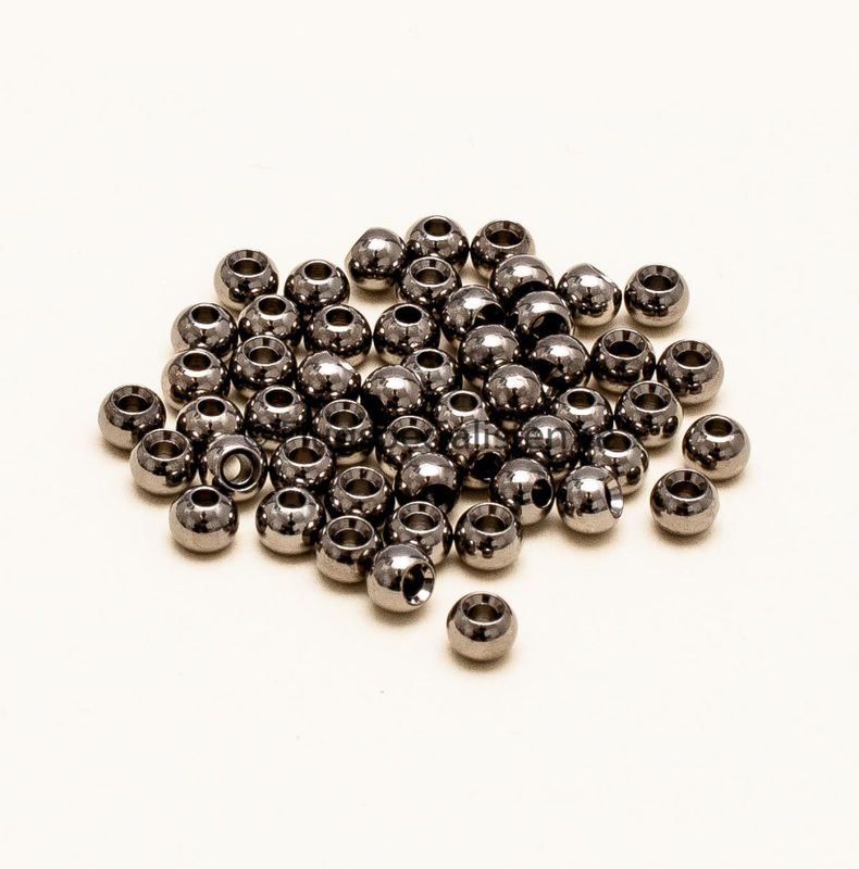 Brass beads(messinki) mustaa nikkeliä 