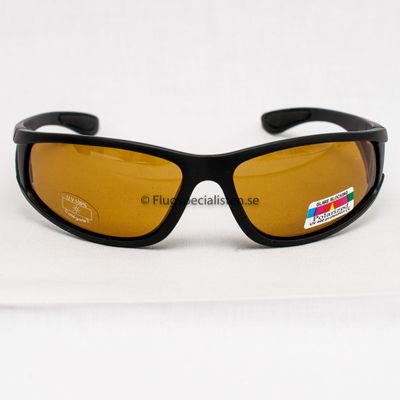 Glasögon svarta med gul lins uv 400