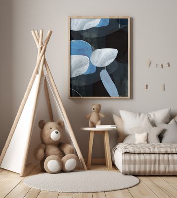 Cobalt Shoreline Abstract 1