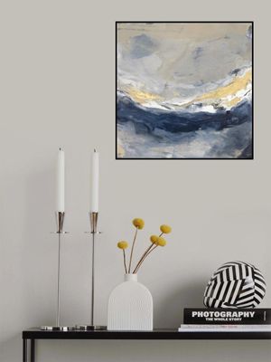 Layers of Blue Gray and Gold Tones