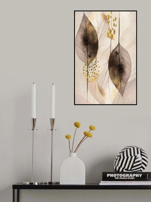 Burnt Umber and Gold Leaves