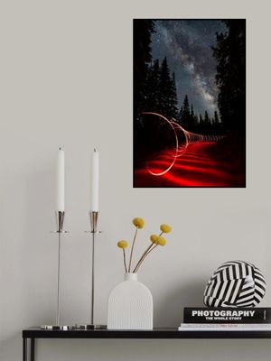 Light Painting under the Milky Way