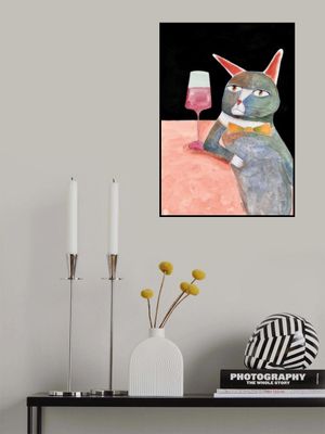 Bar Cat with Bow Tie