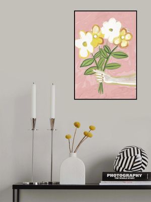 Bunch of Flowers Pink and Yellow