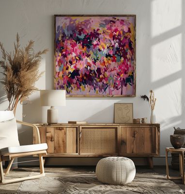 Vibrant Floral Abstract