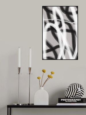 Black And White Brushstrokes