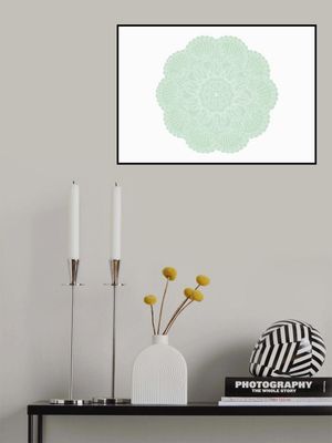 ABSTRACT GREEN MANDALA