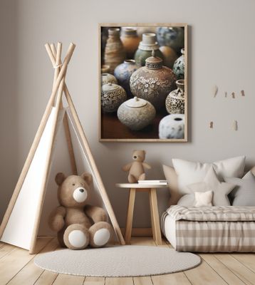 Intricate Ceramic Vases