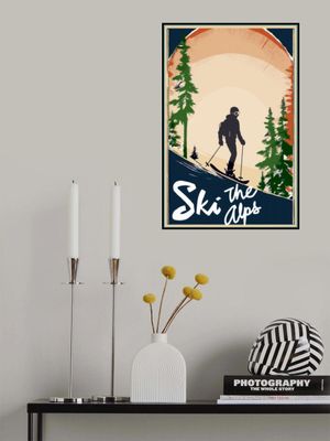 Winter Tourism: Vintage Ski the Alps Poster