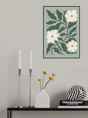 White Daisies and Green Leaves