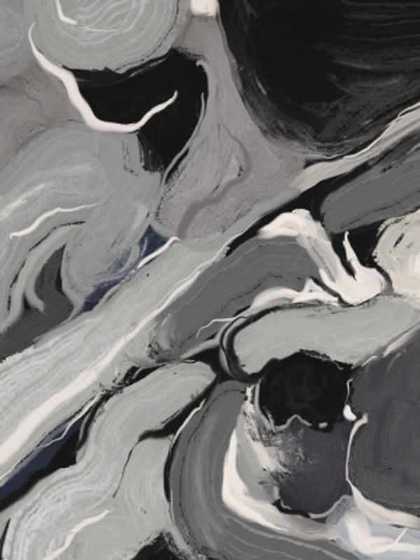 Organic black and white flow