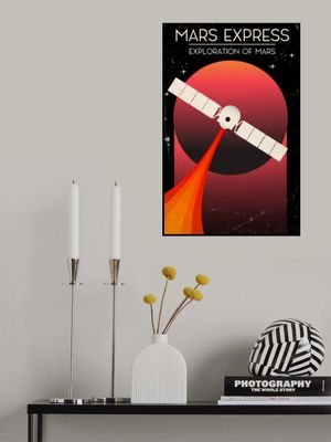 Mars Express Vintage Space Art