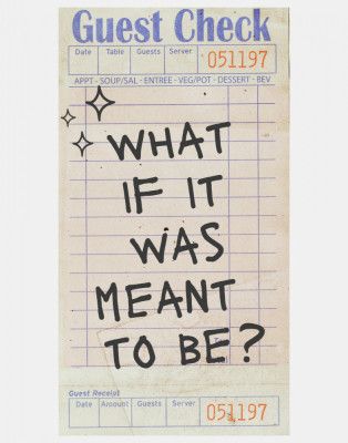 Meant To Be   Guest Check   Black