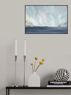 A Serene Seascape with Swirling