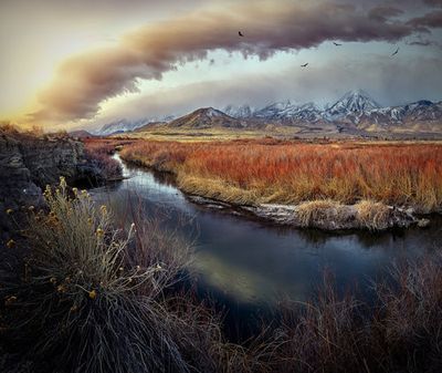 Owens River at Sunrise