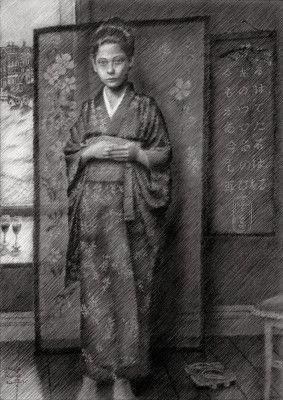 Woman In Traditional Japanese Attire