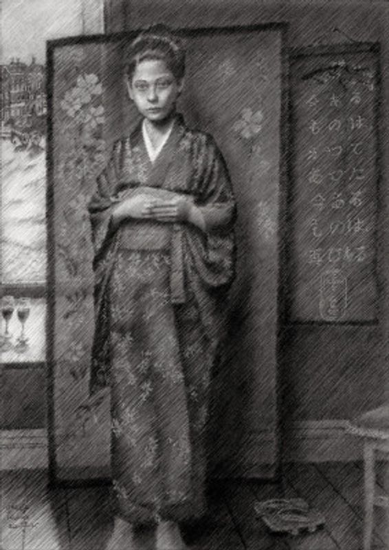 Woman In Traditional Japanese Attire