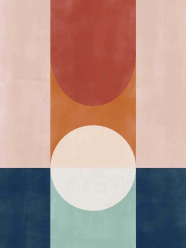 Abstract Design With Geometric Shapes