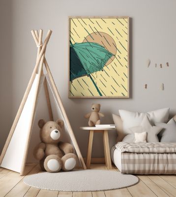 Umbrella in the Rain