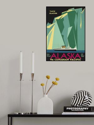 Alaska Via Canadian Pacific. Taku Glacier - No Border