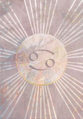 Cancer Boho Star Sign Sun